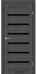 Межкомнатные двери DELMONT, PVC Renolit Ясен Граніт black